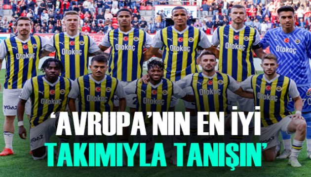 'Avrupa'nın en iyisi Fenerbahçe'