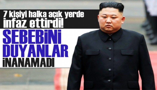 Kim Jong Un 7 kişiyi halka açık yerde infaz ettirdi!