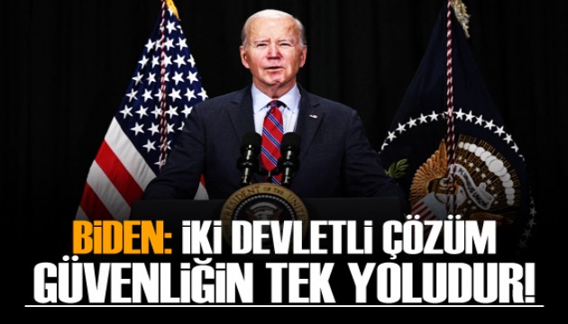 Biden: İki devletli çözüm uzun vadeli güvenliğin tek yolu