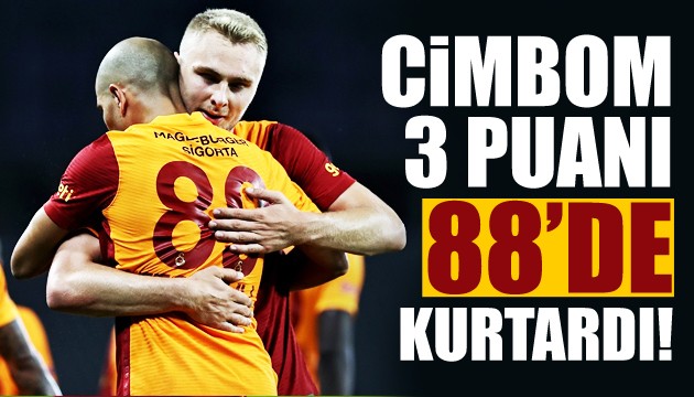 Galatasaray, Hatayspor'u 88'de yıktı!