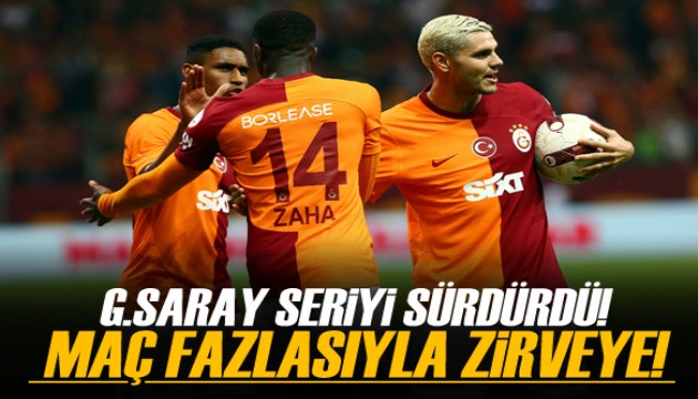 Galatasaray galibiyet serisini sürdürdü!