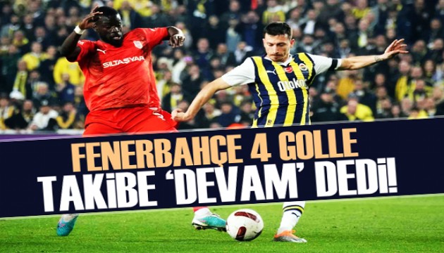 Fenerbahçe 4 golle takibe 'devam' dedi!