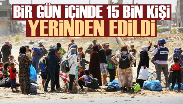 BM: 1 gün içinde 150 bin kişi Han Yunus'ta yerinden edildi