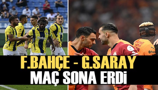 Fenerbahçe - Galatasaray derbisi canlı anlatım