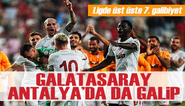 Galatasaray, Antalyaspor'u deplasmanda mağlup etti