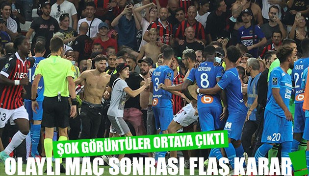 Fransa'da olaylı maç! Şok görüntüler ortaya çıktı