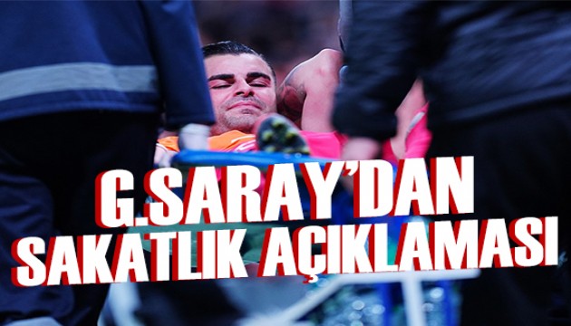 Galatasaray'dan sakatlık açıklaması