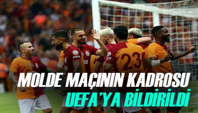 Galatasaray'ın Molde maçı kadrosu belli oldu