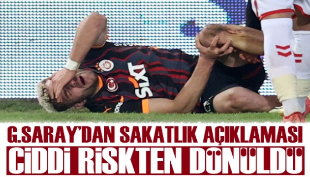 Galatasaray'dan sakatlık açıklaması: Barış Alper çok ciddi riskten döndü