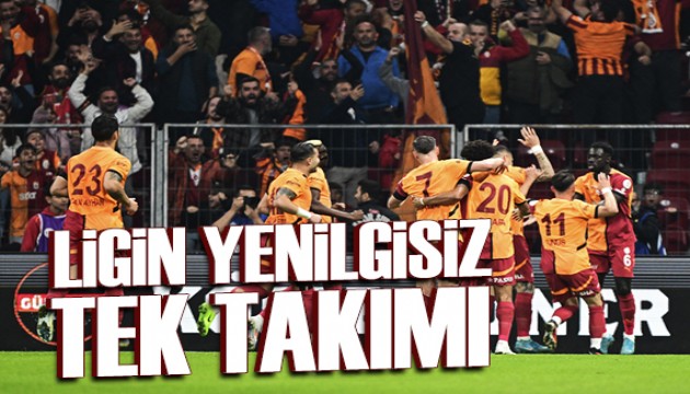 Ligin tek yenilmeyen takımı: Galatasaray