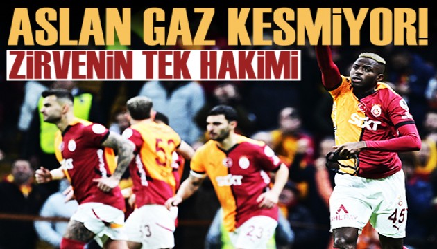 Aslan gaz kesmiyor! Zirvenin tek hakimi