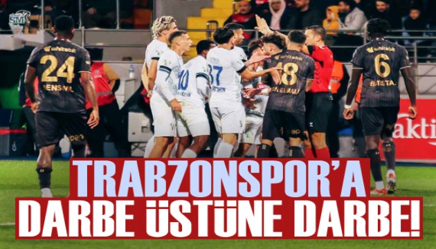 Trabzonspor'a darbe üstüne darbe!