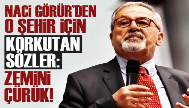 Prof. Dr. Naci Görür'den Çanakkale için zemin uyarısı