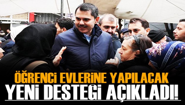 İBB Başkan Adayı Murat Kurum, öğrenci evlerine yapılacak desteği açıkladı