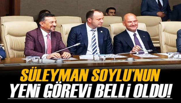 Süleyman Soylu'nun yeni görevi belli oldu