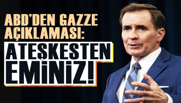 ABD'den Gazze açıklaması: Ateşkesten eminiz!