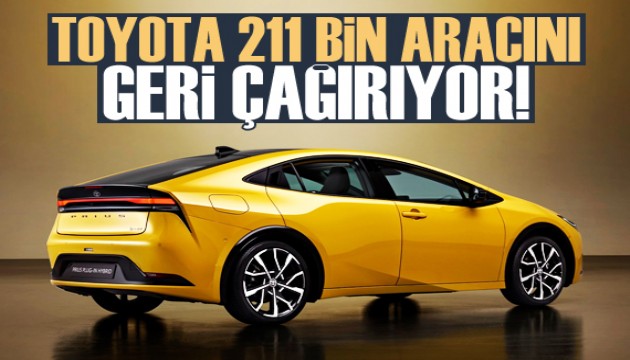 Toyota 211 bin aracını geri çağırıyor