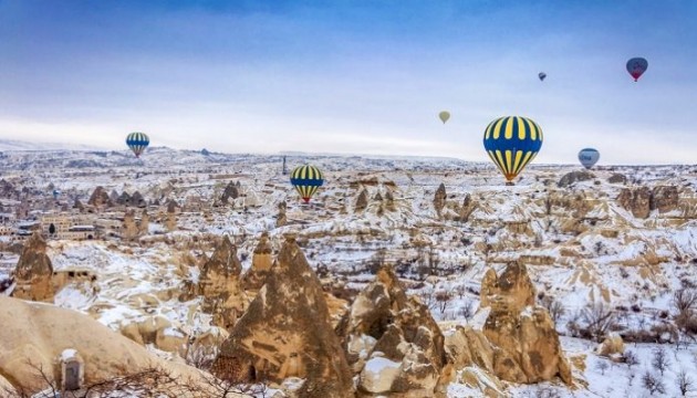 Kapadokya'da balon turları iptal edildi