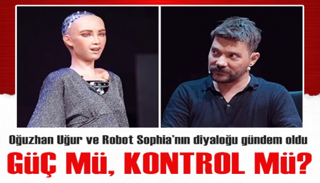 Oğuzhan Uğur ve Robot Sophia'nın atışması sosyal medyanın gündeminde