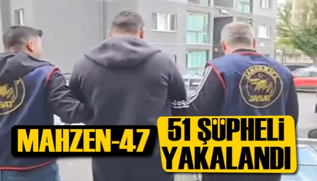 Operasyonlar durmuyor: 51 şüpheli yakalandı