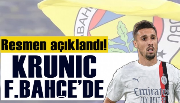 Fenerbahçe'den Rade Krunic açıklaması!