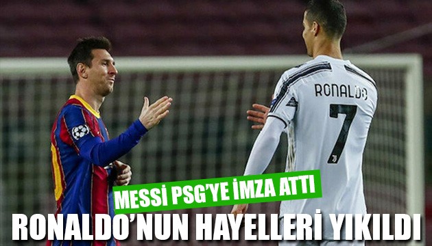 Messi Ronaldo'nun hayalleri yıktı!