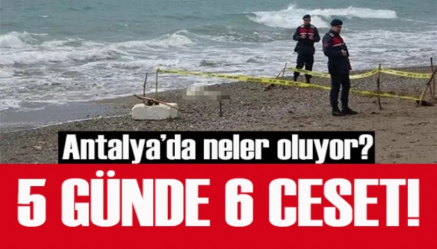 Antalya'da neler oluyor? 5 günde 6 ceset!