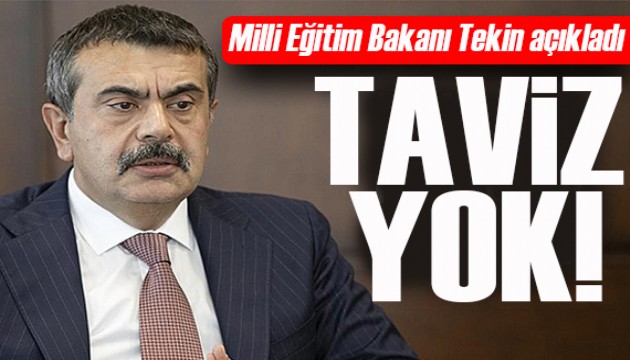 Bakan Tekin’den önemli açıklamalar: Sınıf tekrarı affında taviz yok!