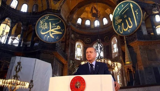 Erdoğan'dan Ayasofya mesajı