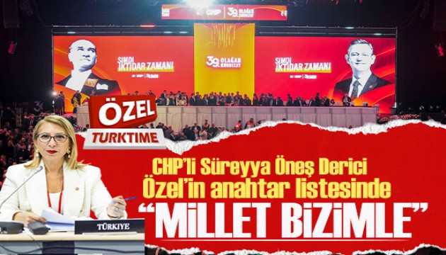 ÖZEL HABER/ Süreyya Öneş Derici, Özgür Özel’in anahtar listesinde: Millet bizimle