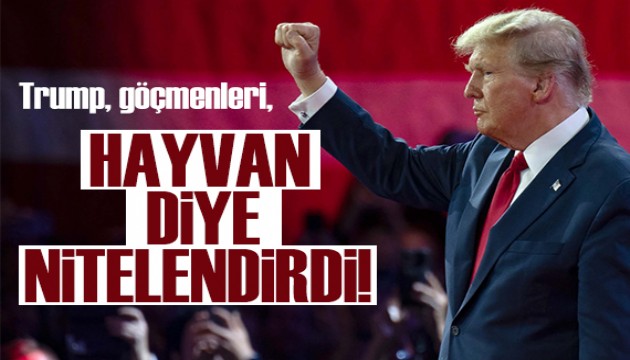 Trump, göçmenleri hayvan diye nitelendirdi!