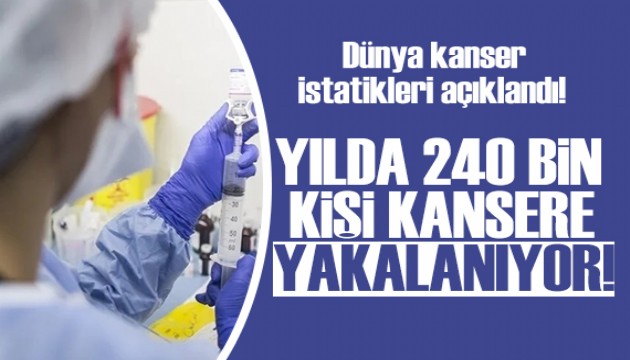 Dünya kanser istatistikleri açıklandı: Türkiye'de yılda 240 bin kişi kansere yakalanıyor