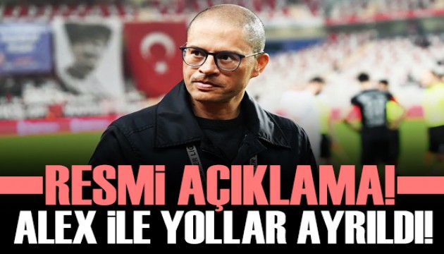 Alex de Souza ile yollar ayrıldı!