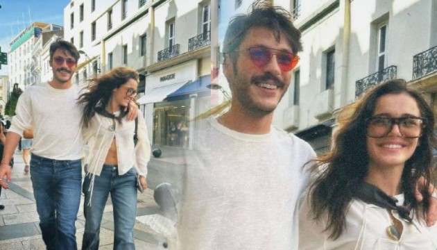 Ünlü çiften romantik yeni poz!