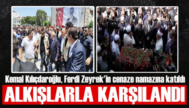 Kemal Kılıçdaroğlu, Ferdi Zeyrek'in cenaze töreninde alkışlarla karşılandı