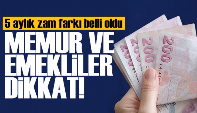 Milyonlarca memur ve emekliyi ilgilendiriyor! Zam oranları belli oldu