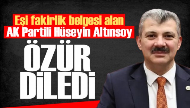AK Partili Hüseyin Altınsoy'un eşi fakirlik belgesi aldı! Milletvekili o iddialara yanıt verdi