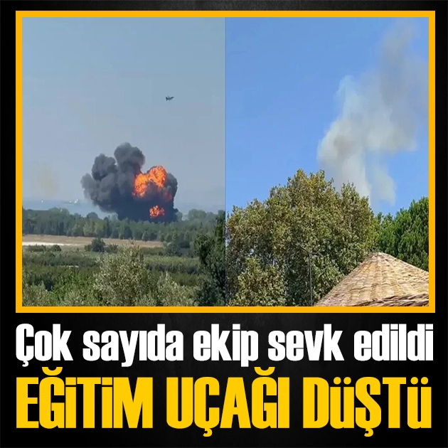 Yalova'da eğitim uçağı düştü! MSB'den açıklama