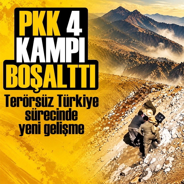 Terörsüz Türkiye sürecinde yeni gelişme: PKK 4 kampı boşalttı