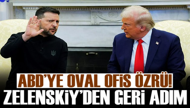 Zelenskiy geri adım attı! Trump'a özür mektubu