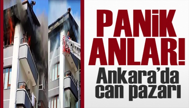 Ankara'da panik anları! Küçük çocuk balkonda mahsur kaldı