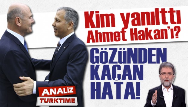 Gözünden kaçan hata! Kim yanılttı Ahmet Hakan'ı?