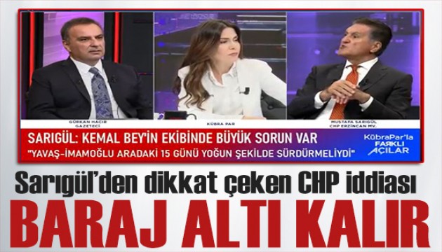 Mustafa Sarıgül'den 'değişim' sorusuna dikkat çeken yanıt: CHP baraj altı kalır