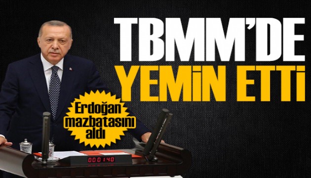 Meclis'te tarihi gün: Cumhurbaşkanı Erdoğan yemin etti