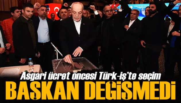 TÜRK-İŞ için isim değişmedi! Ergün Atalay yeniden başkanlığa seçildi