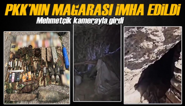MSB paylaştı: PKK'nın 4 katlı mağarası imha edildi