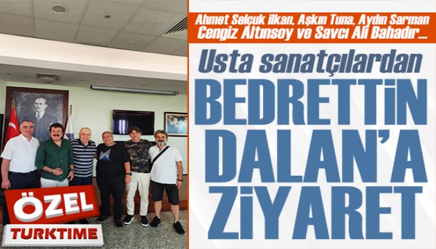 Usta sanatçılardan Bedrettin Dalan'a ziyaret