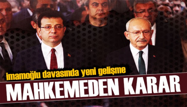 İmamoğlu davasında yeni gelişme: 30 Kasım'a ertelendi