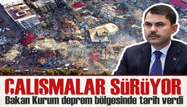 Bakan Kurum deprem bölgesinde açıkladı: Projelerimizi hızla yapacağız