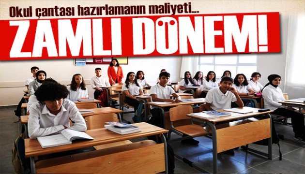 Okullarda yeni dönem başlıyor! Zamlı fiyatlar cep yaktı